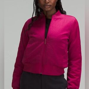 LULULEMON non-stop reversible bomber jacket pomegranate -6-NWT! $148